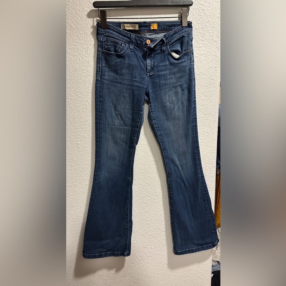 Pilcro and the Letterpress Indigo Flare Jeans from Anthropologie